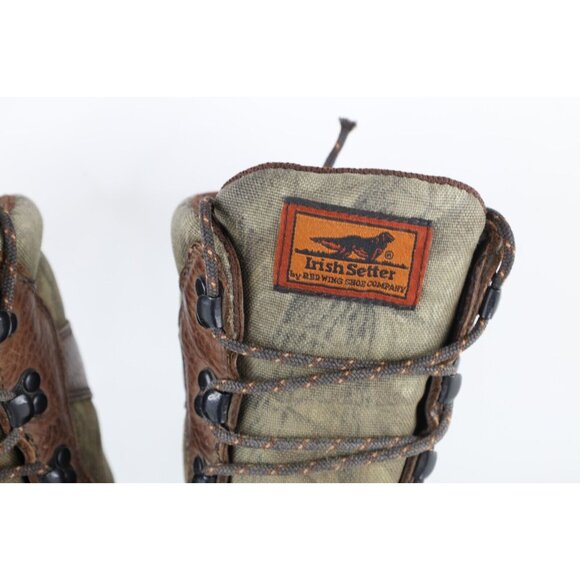 Vintage Red Wing Boots Irish Setter Mens 8 Distressed Goretex Camouflage Boots main image 8